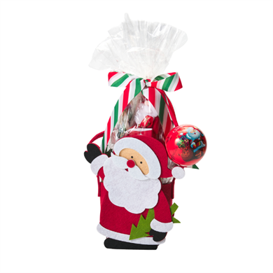 Yılbaşı Özel Set - Noel Babalı Keçe Çanta