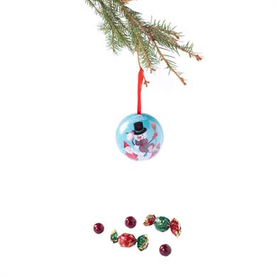 Yılbaşı Süsleme Topu - Kardan Adam 3 Adet