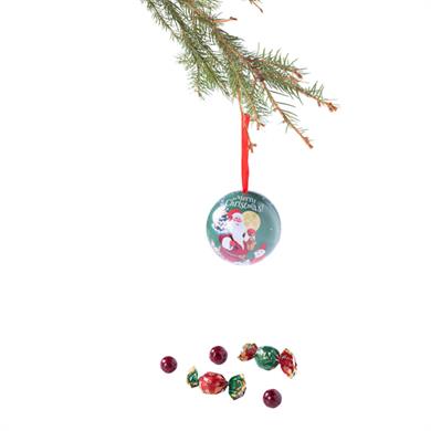 Yılbaşı Süsleme Topu - Yeşil Merry Christmas 3 adet