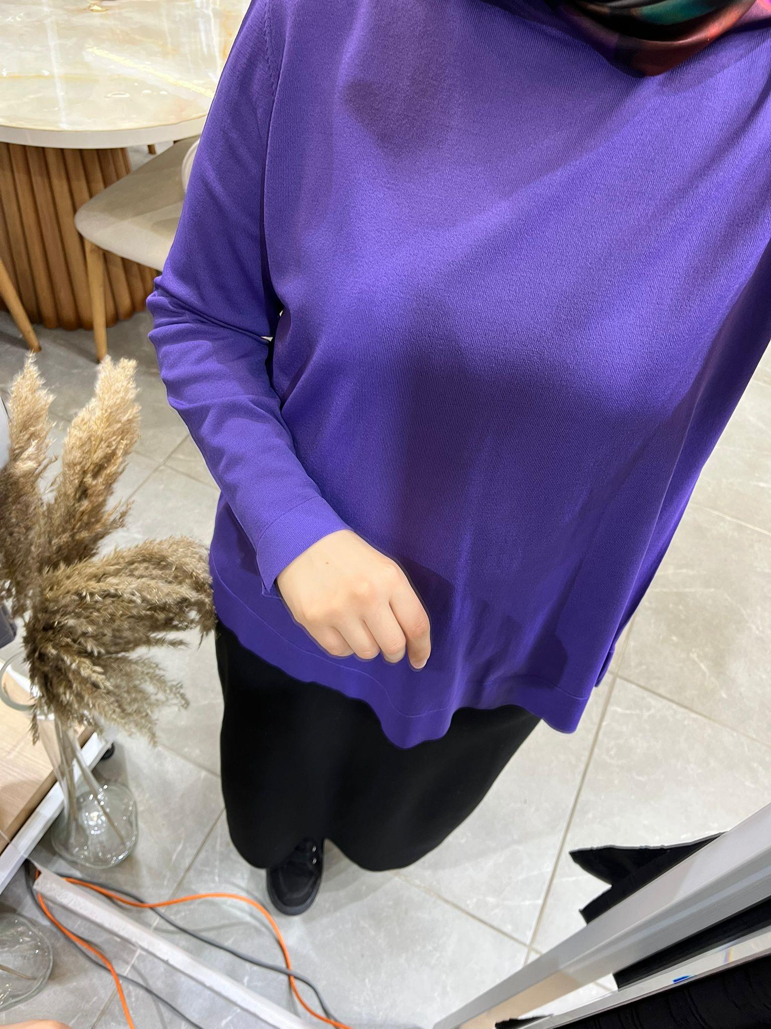 Nuss 902 Basic Merserize Tunik Lila