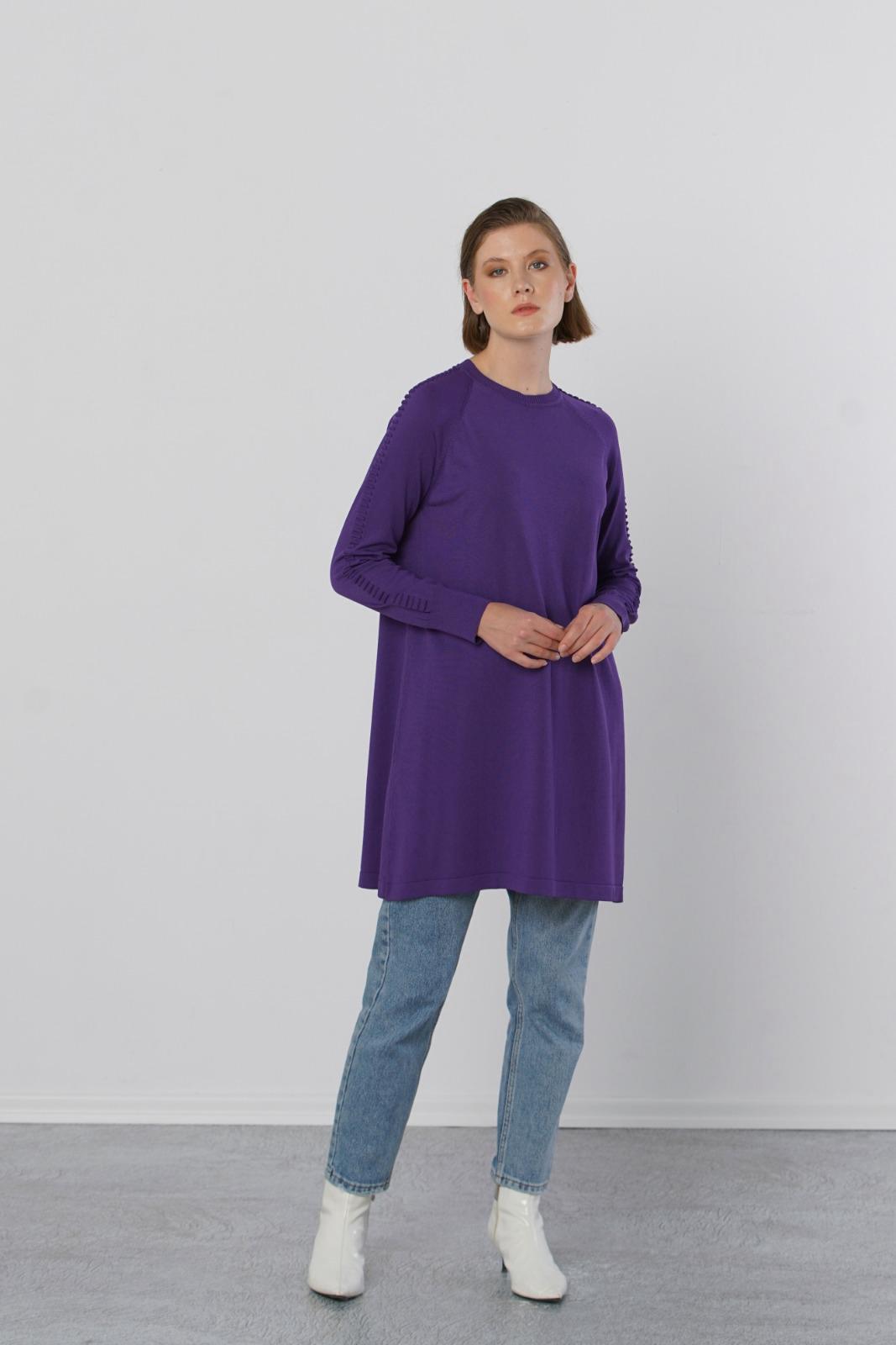 Nuss Kol Fitilli Tunik 928