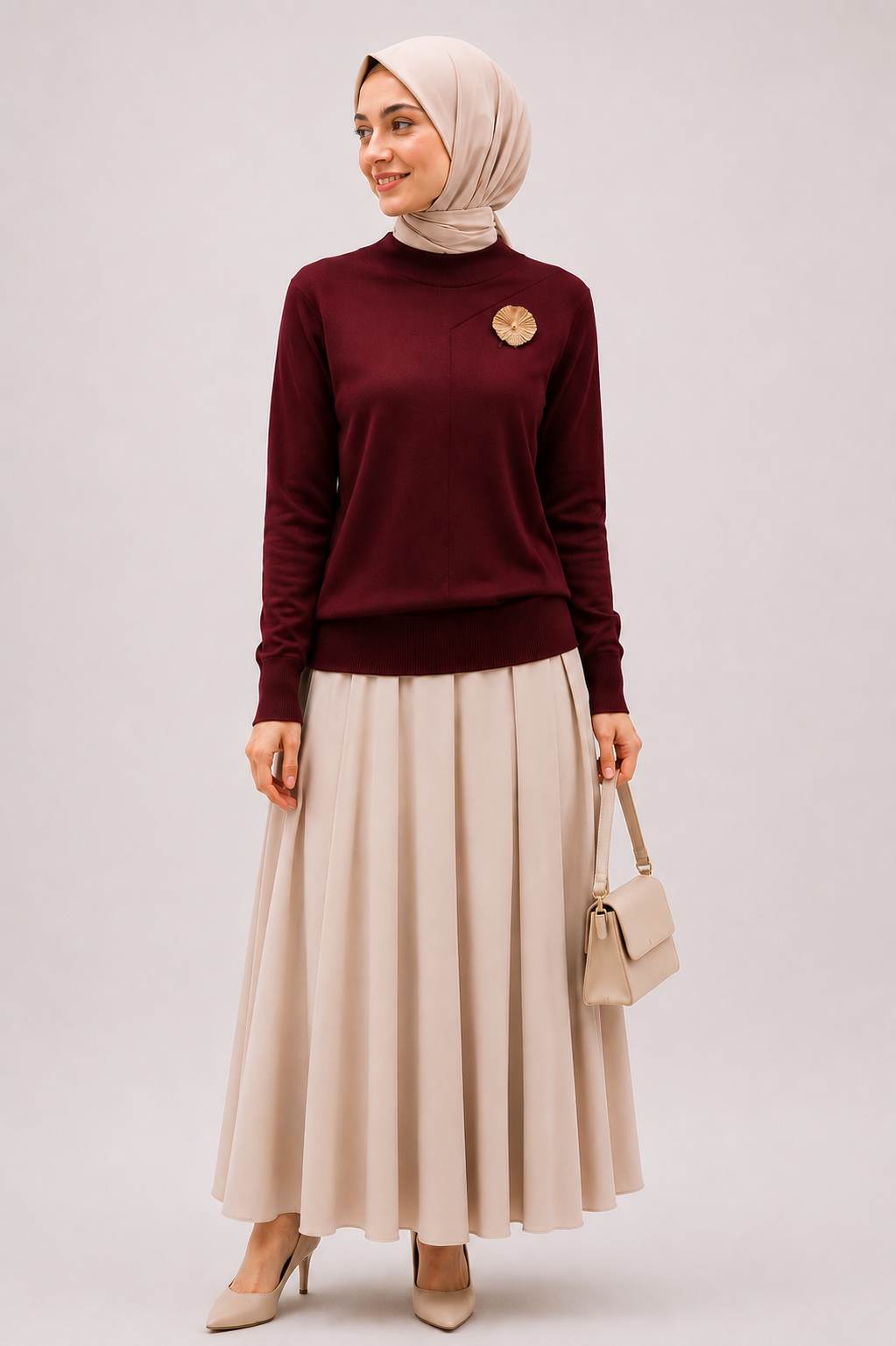 Nuss Basic Tunik Ns-27K200 Bordo