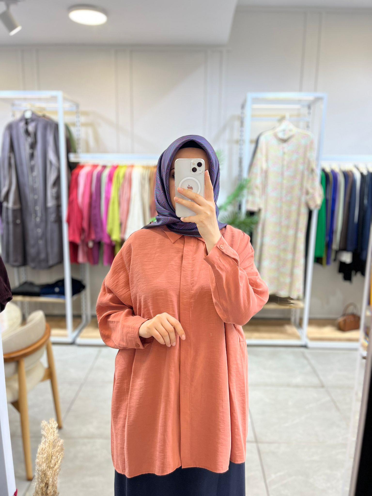 Nuss 3001 Oversize Düğmeli Gömlek Anfora