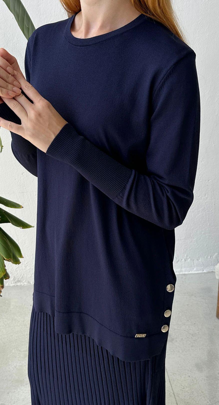 Missa Rayon Asmin Tunik Lacivert