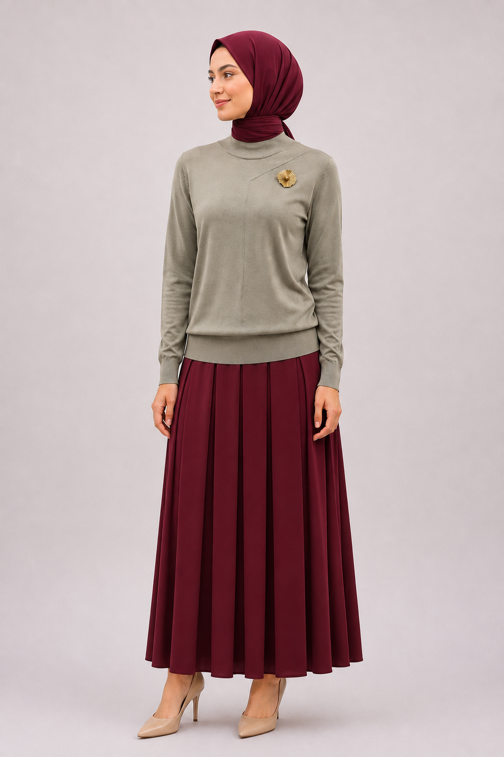 Nuss Basic Tunik Ns-27K200 Gri