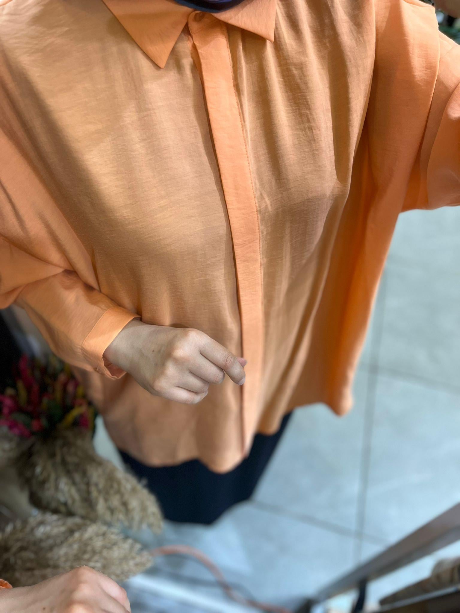 Nuss 3001 Oversize Düğmeli Gömlek Mango