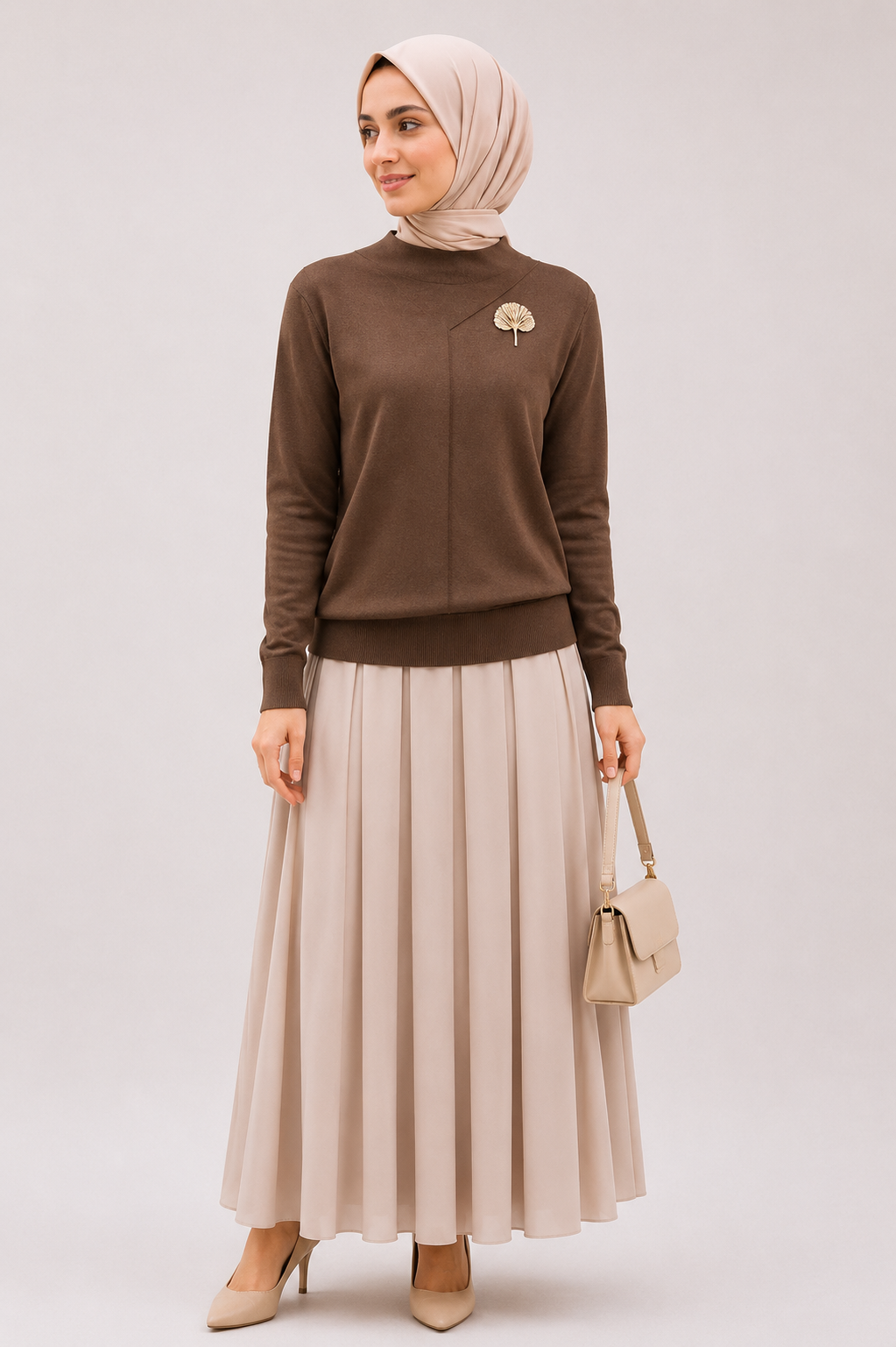 Nuss Basic Tunik Ns-27K200 Kahve