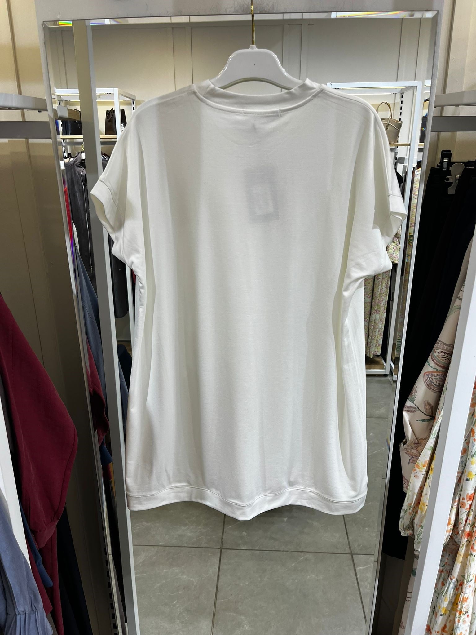 Qmash Penye Tunik Ekru 4303