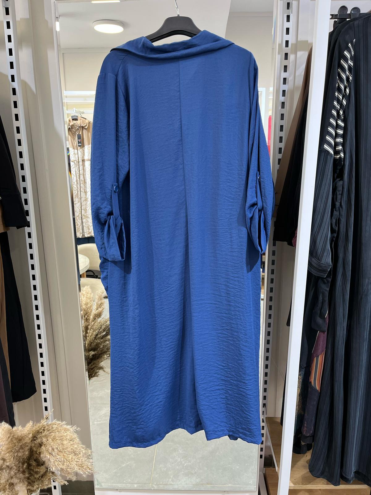 Fatma Danışman Simetrik Kesim Kap İndigo 2069