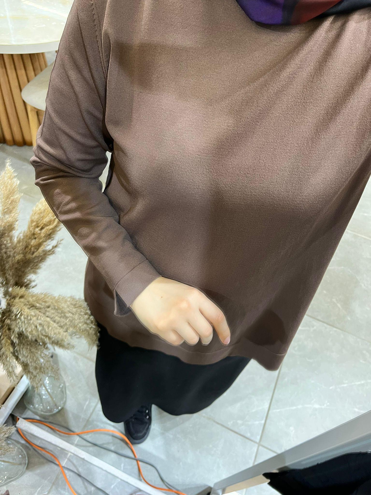 Nuss Standart Merserize Tunik 902 Kahve