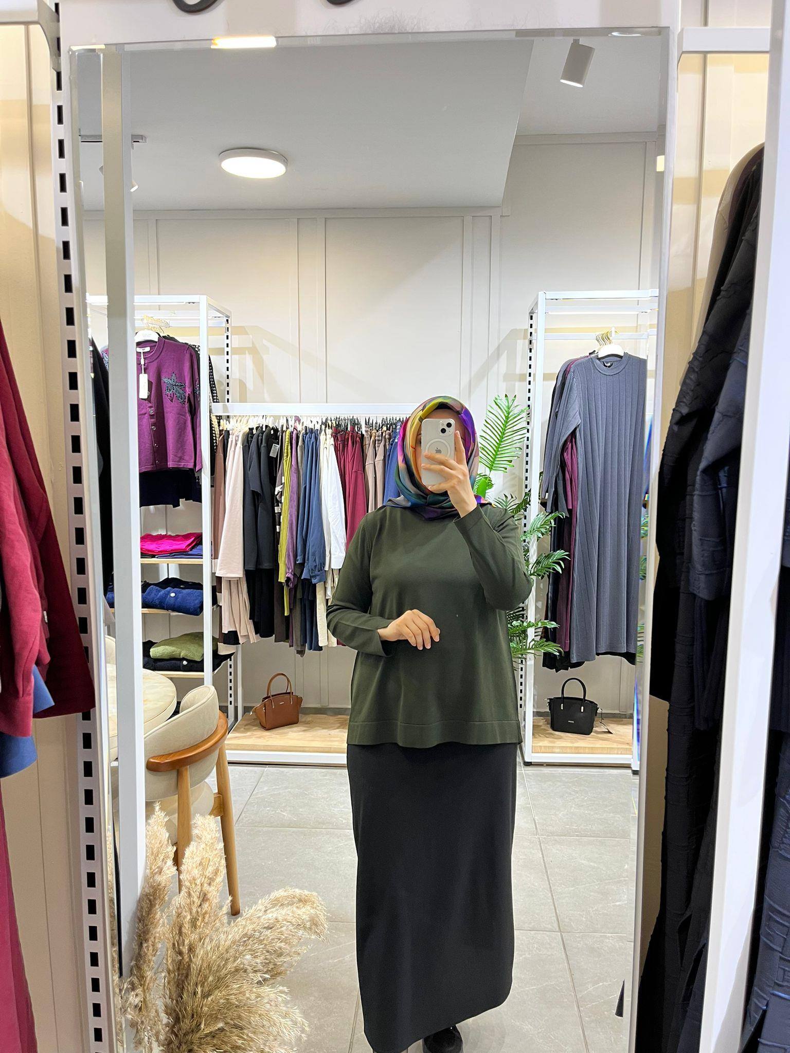 Nuss 902 Basic Merserize Tunik Haki