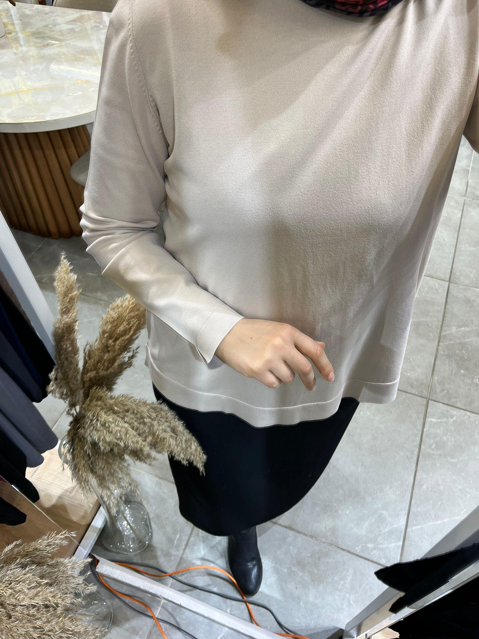 Nuss 902 Basic Merserize Tunik Bej