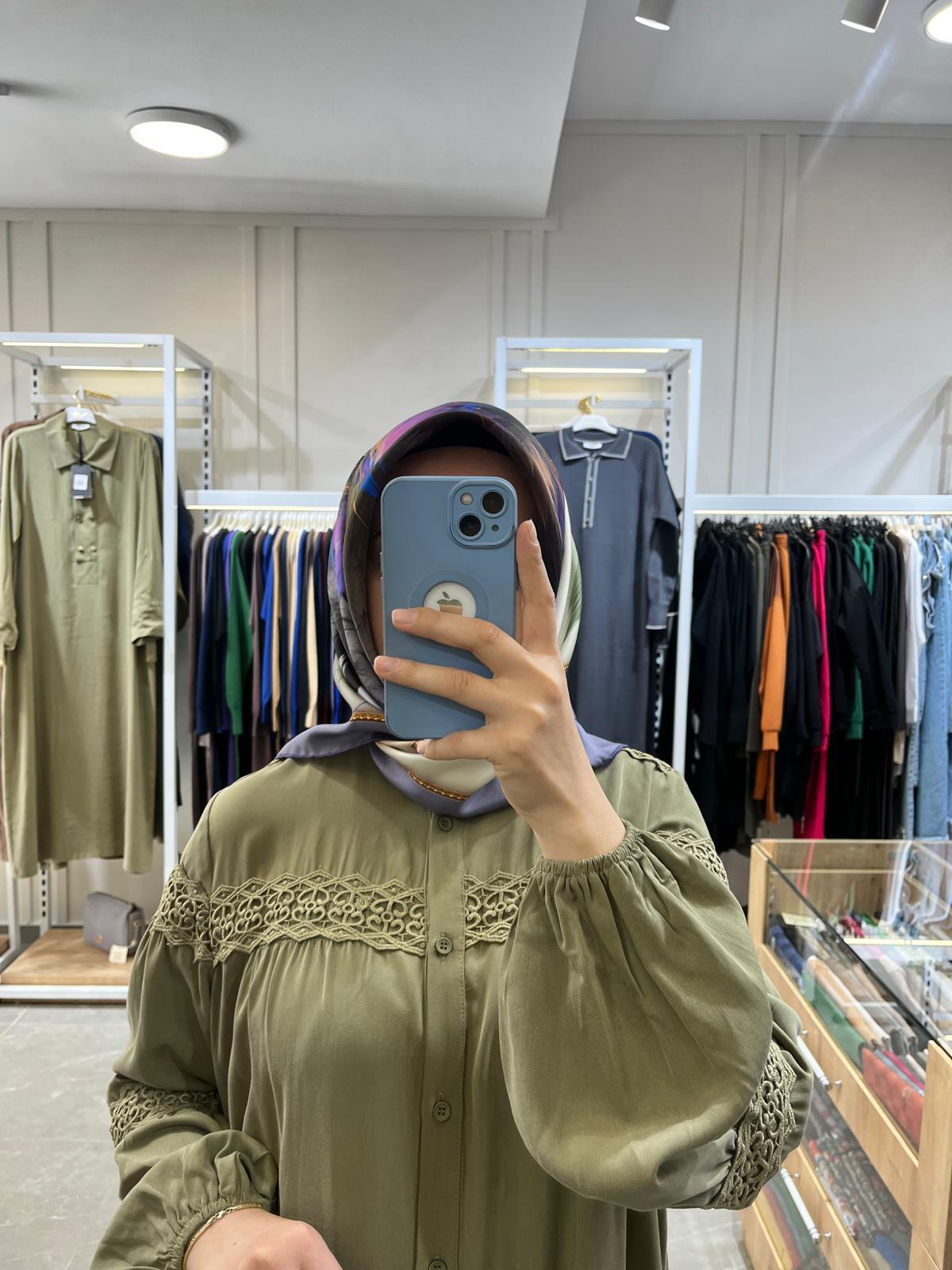 Nurcan Çetin Elbise 16113 Haki