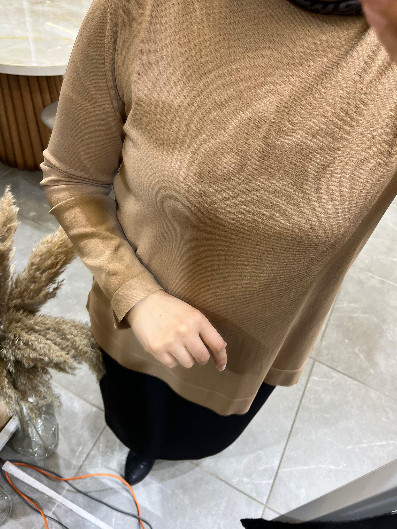 Nuss 902 Basic Merserize Tunik Mocha