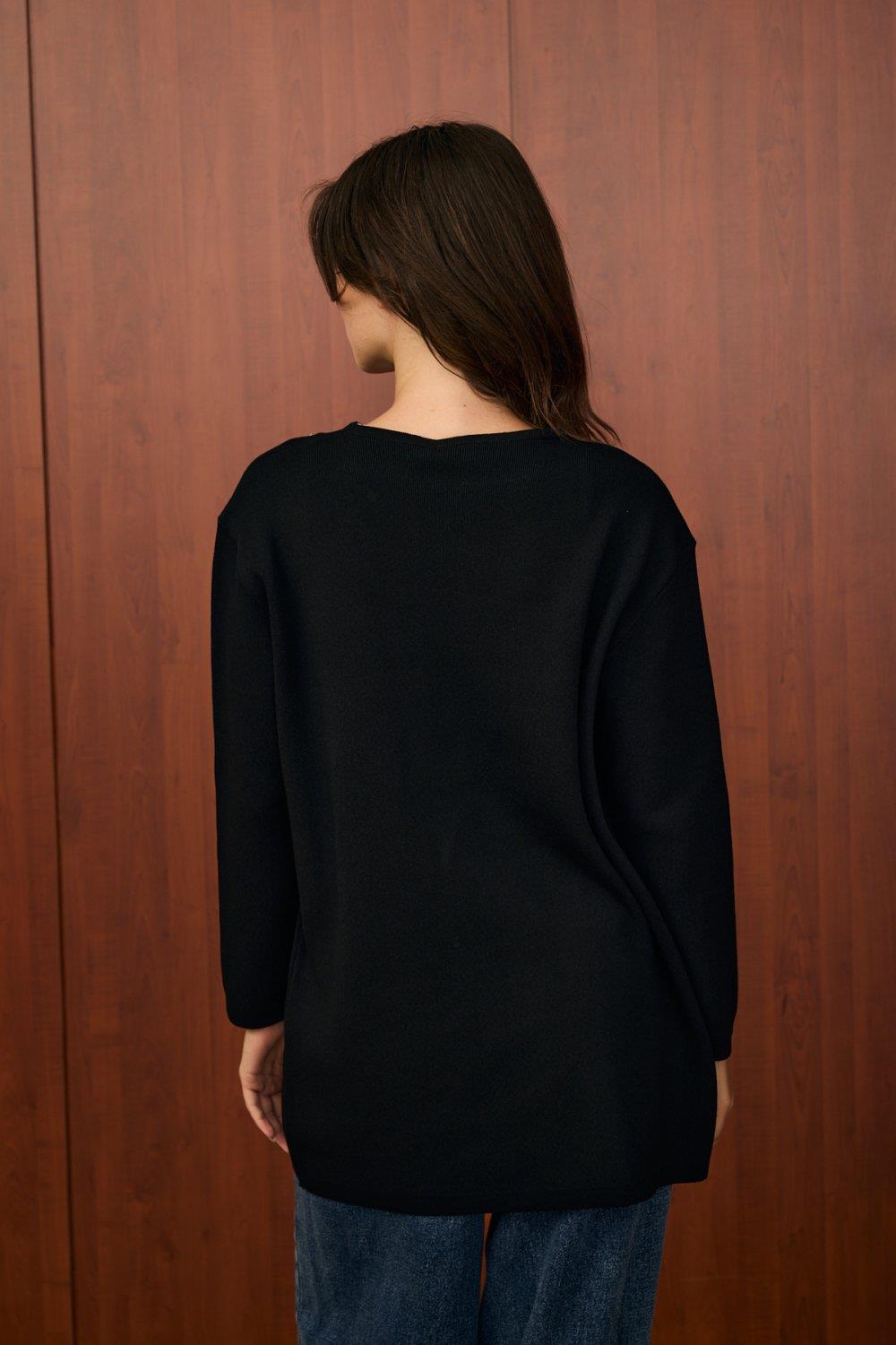 Merwish 1554 Verev Hırka Siyah