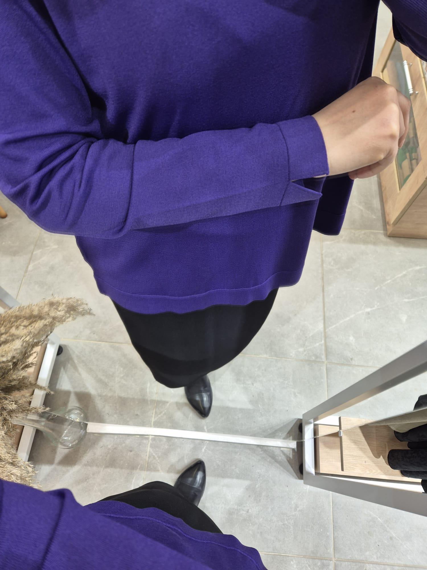 Nuss Standart Merserize Tunik 902 koyu mor