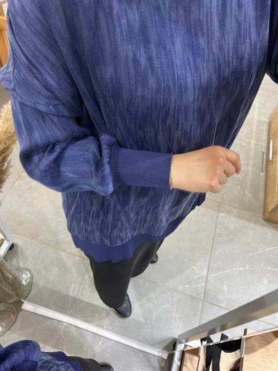 Nuss Tunik Lacivert 3009