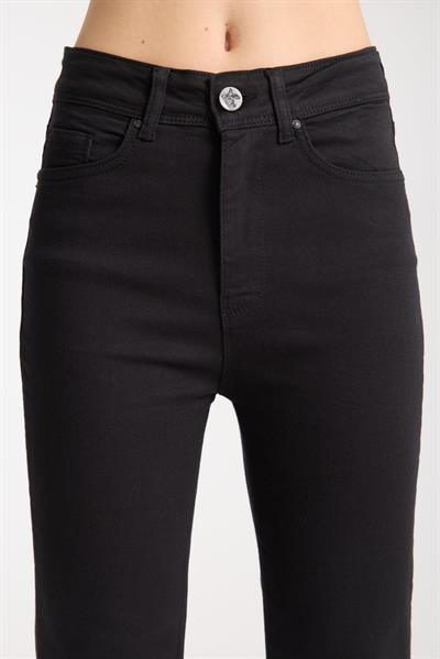 La Carte 4000 Kadın İspanyol Paça Pantolon Siyah