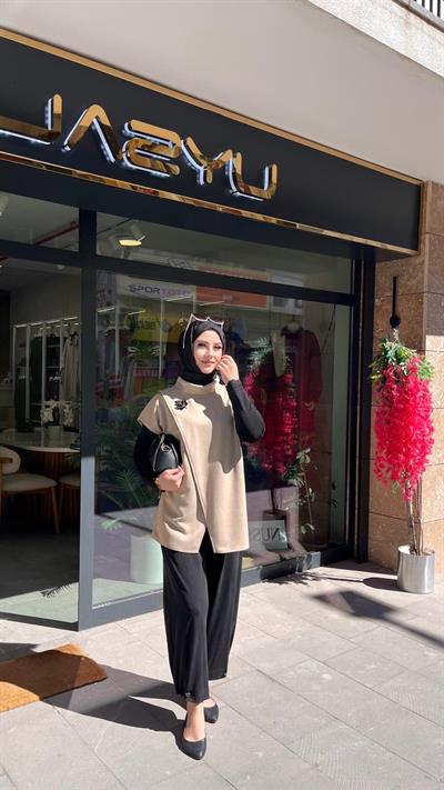 Yusuf Özdemir 1559 Paçası Lastikli Pantolon Siyah