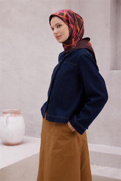 Belli Saf İpek Eşarp 4200 (T) 82 Kahve