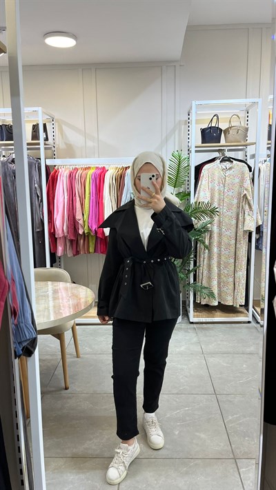 La Carte Mom Jeans Düz Kot Pantolon Siyah 0291-D