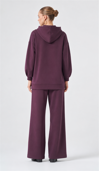 Nuss 1072 Pantolonlu Takım Mürdüm