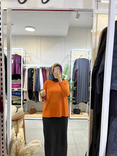 Nuss 902 Basic Merserize Tunik Oranj