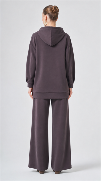 Nuss 1072 Pantolonlu Takım Kahve