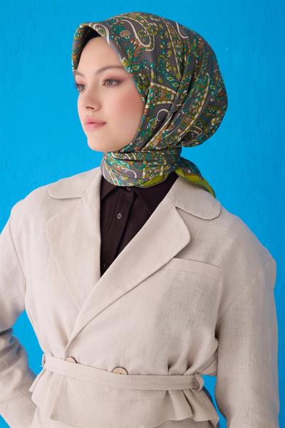 Belli Saf İpek Eşarp 4101D-57 Şura
