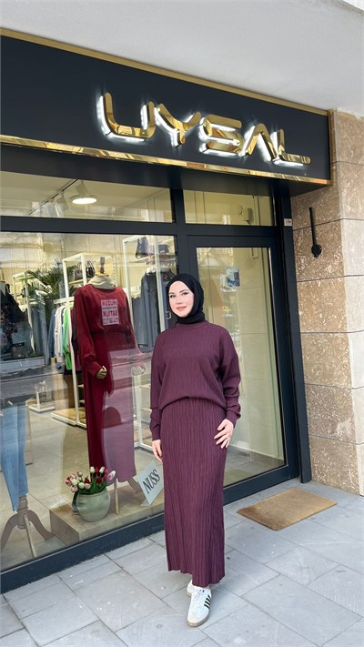 Nuss Etekli Takım Ns-27K702 Bordo