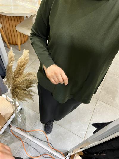 Nuss 902 Basic Merserize Tunik Haki