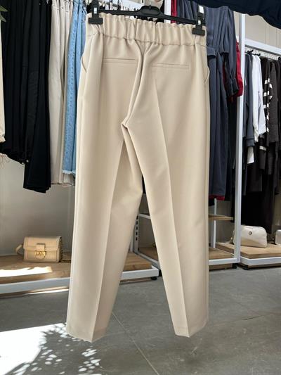 Yusuf Özdemir Çirt Düğmeli Pantolon Taş 1408