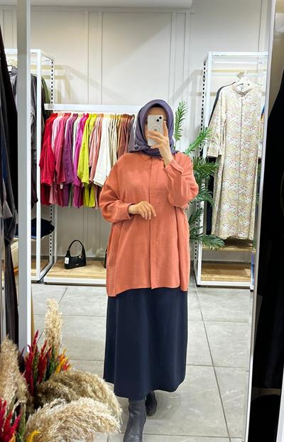 Nuss 3001 Oversize Düğmeli Gömlek Anfora