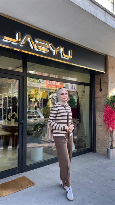 Yusuf Özdemir Beli Lastikli Açık Kahve 1580