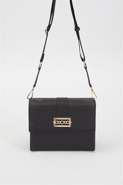 Levidor Zincir Toka Detay Omuz Çantası 930219 Siyah