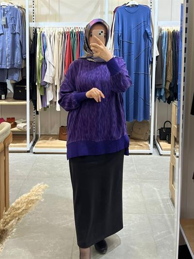 Nuss Tunik Mor 3009