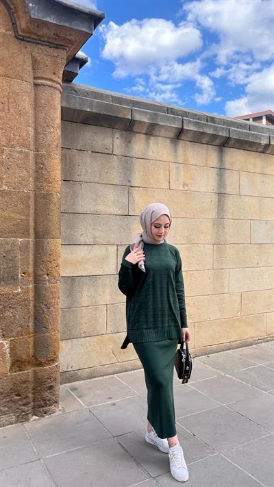 Nuss 1350 Kazayağı Desenli Takım Turmalin