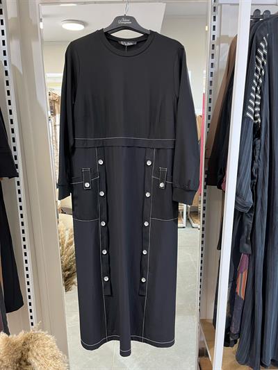 Fatma Danışman Cepli Elbise Siyah 4401