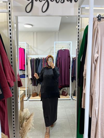 Nuss 3003 Tunik Siyah