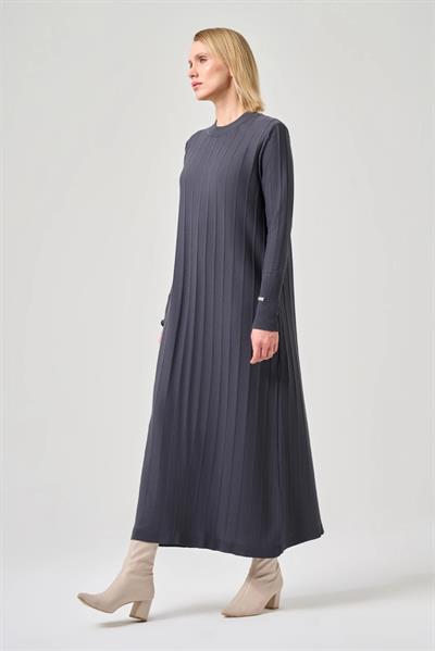 Missa Astana Merserize Elbise Antrasit