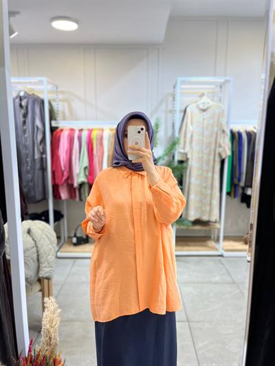 Nuss 3001 Oversize Düğmeli Gömlek Mango