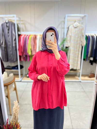 Nuss 3001 Oversize Düğmeli Gömlek Siglamen