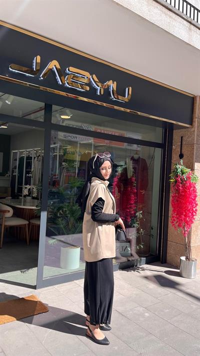 Yusuf Özdemir 1559 Paçası Lastikli Pantolon Siyah