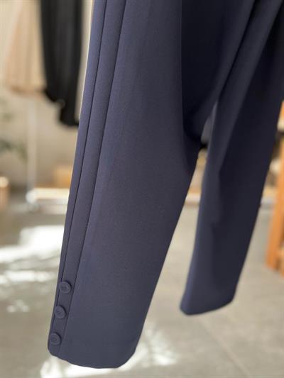 Yusuf Özdemir Paçası Düğmeli Pantolon Lacivert 1393