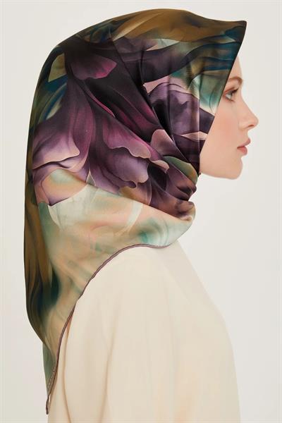 Armine Sura Saf İpek Eşarp 9244D02