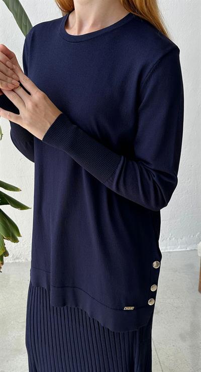 Missa Rayon Asmin Tunik Lacivert