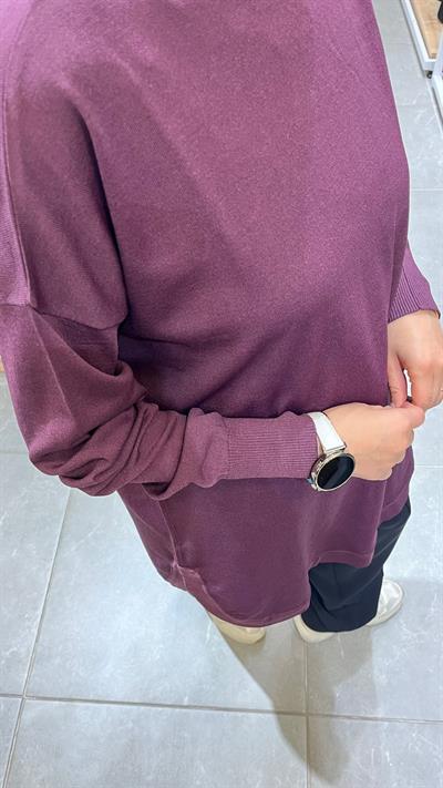 Nuss Oval Kesim Tunik 1200 Bordo