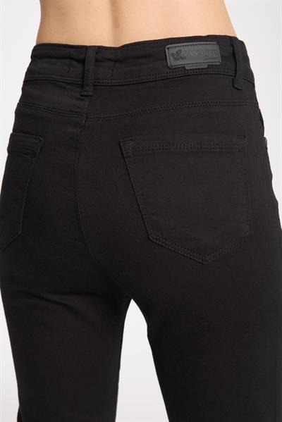 La Carte 4000 Kadın İspanyol Paça Pantolon Siyah