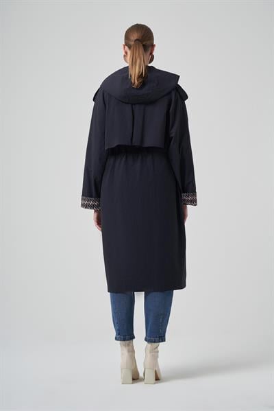 Nuss 6033 Trençkot Kap Lacivert
