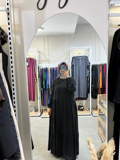 Nurcan Çetin Elbise 16113 Siyah